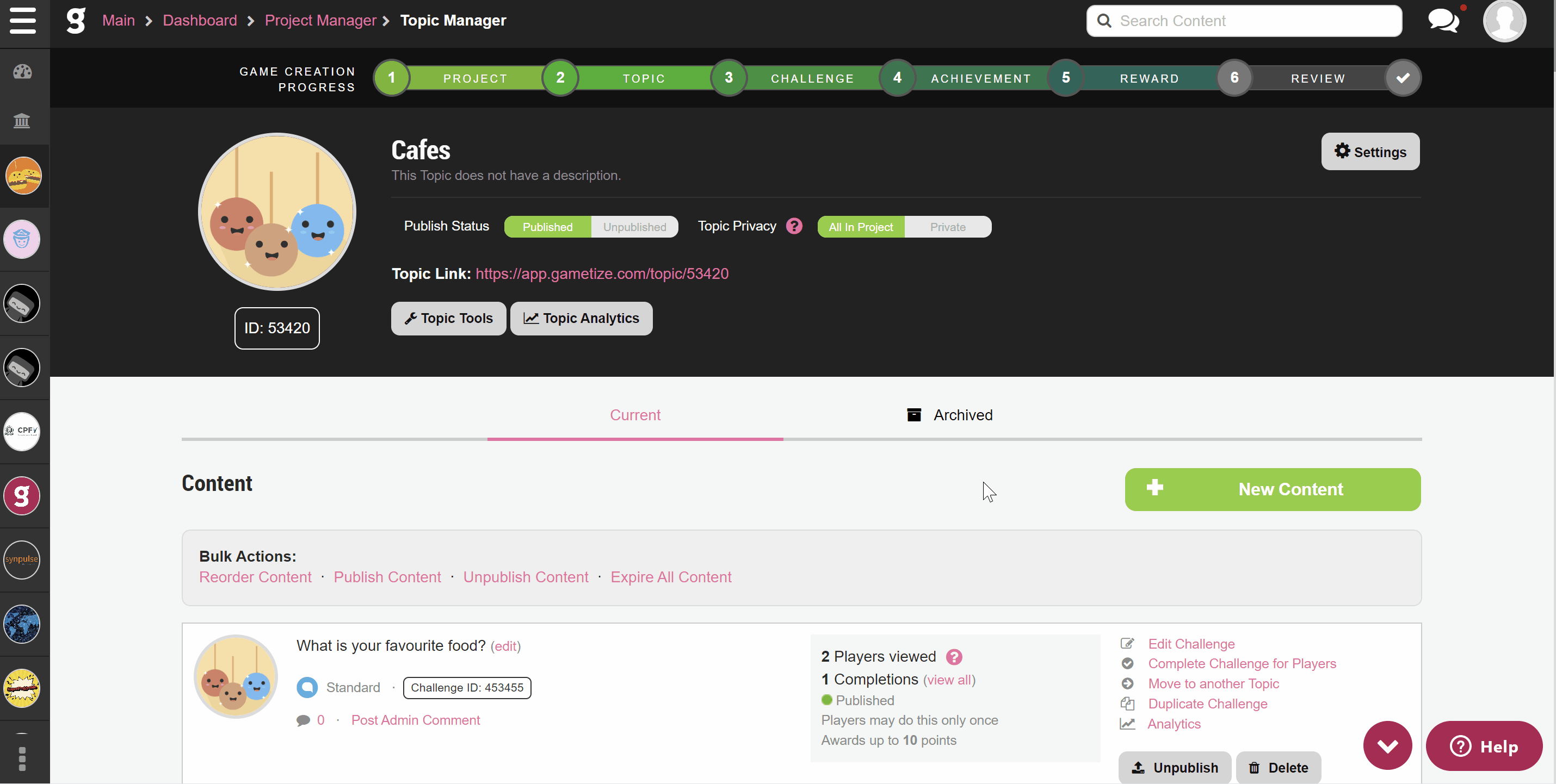 Notification options for newly created Flashcard or Challenge.gif