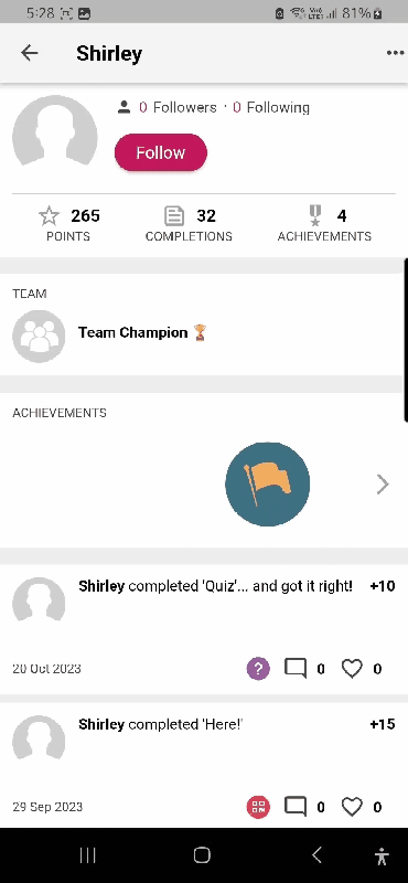 reporting on another player on app.gif