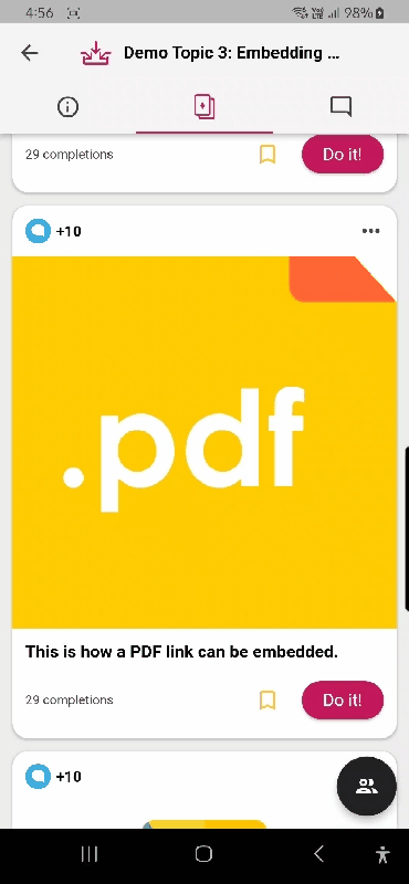 viewing embedded url on app.gif