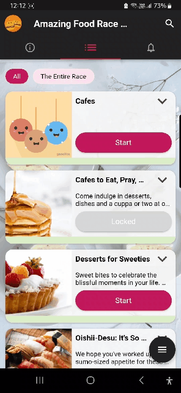 bookmark a content via challenge or flashcard profile on app.gif