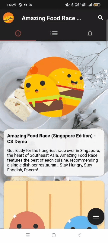Viewing Project Announcements via News on app.gif