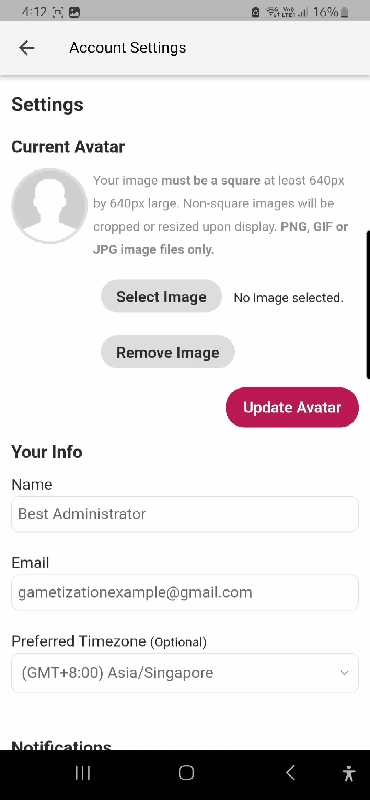 Updating Sign in Email Address on app.gif