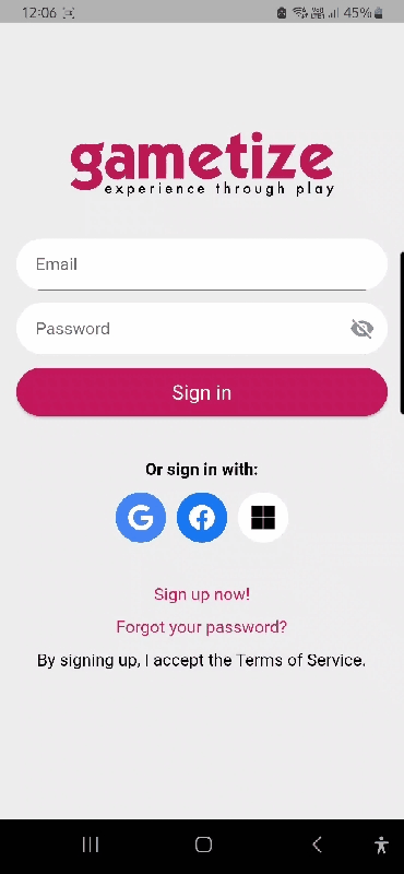 Signing in as a Player using email address on app.gif
