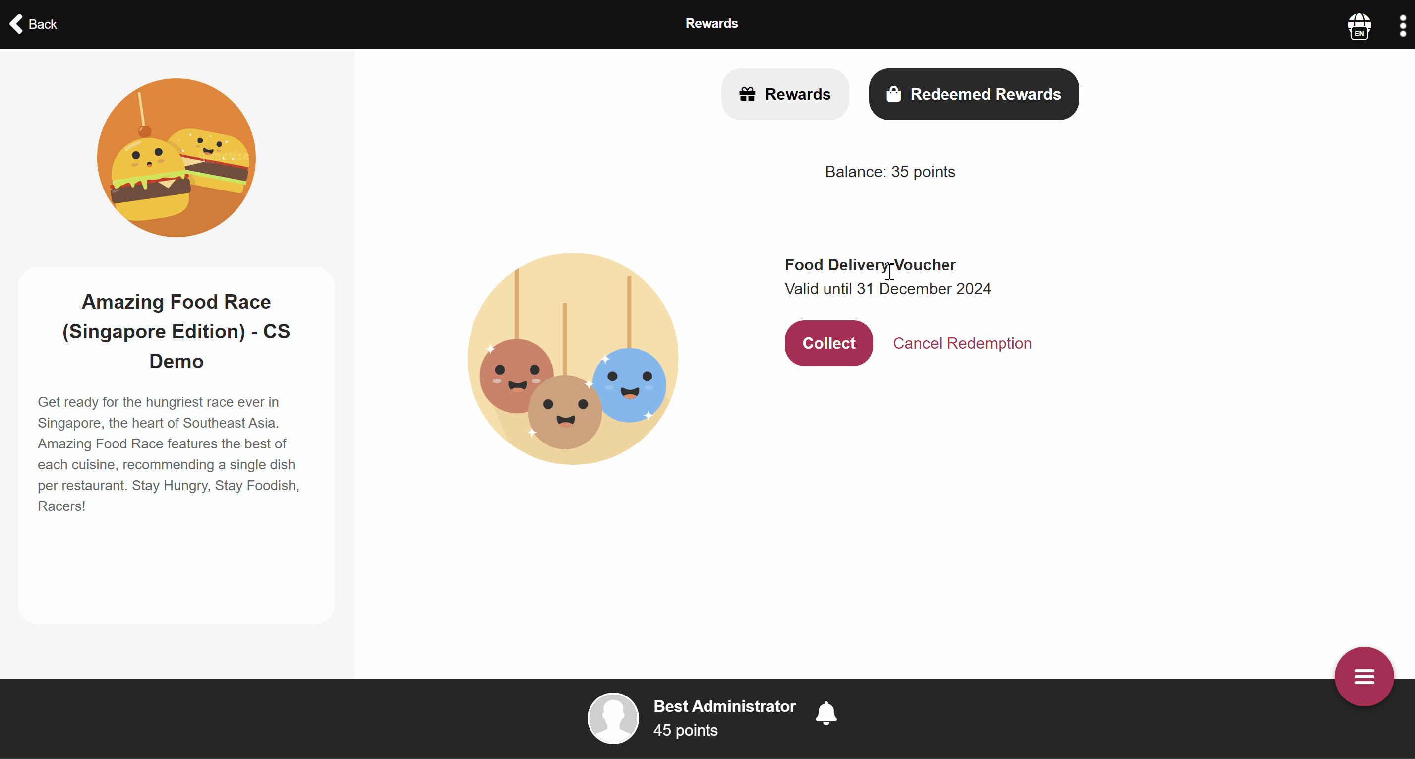 Collect rewards on player web .gif