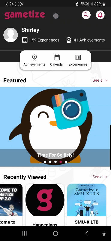 Searching for an Experience on App.gif